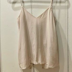 H&M Blush Satin-Like Tie-Back Cami, Size 2 w/ Tags